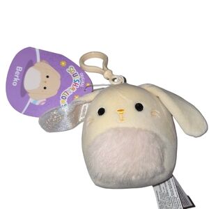 NWT Squishmallows Berko bunny clip 3.5"
